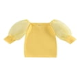 thumbnail image 1 of Robe de Princesse pour Tout-Petit Fille, Robe de Fête en Gaze à Manches Bouffantes, Mini Robe de Concours Décontractée, Vêtements, Noir, 2-3 Ans, 1 of 7