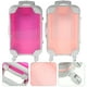 thumbnail image 2 of 4pcs cosméticos portátiles que transportan estuche de viaje Use una maleta simulada Mini maleta para maquillaje, 2 of 4