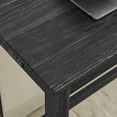 thumbnail image 6 of 4 Piece Bar Table and Chairs Tall Kitchen Breakfast Nook, 59" Sofa Table with Power Outlet - Small Dining Table Set with 3 Upholstered Stools for Living Room, Dining Room, Kitchen, Black, 6 of 9