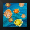 thumbnail image 2 of Pinto, Patricia 12x12 Black Modern Framed Museum Art Print Titled - Aquatic Sea Life II, 2 of 5