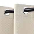 thumbnail image 2 of Superior Shimmer Blackout Curtains, Grommet Header, Set of 2, 52" X 96", Ivory, 2 of 5