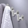 thumbnail image 2 of Heavy Duty Adhesive Towel Hooks Stick on Towel Hanger Wall Holder Waterproof Stainless Steel Sticky Hooks for No Trace Self-Adhesive Wall for Kitchen Bathroom Office Multiple Uses, 2 of 5