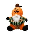 thumbnail image 2 of Halloween Basket Decorative Gnome Round Storage Basket 7x7x7in with Handle for Home Display Window Desktop Tabletop Decor by OVFUIZ, 2 of 6