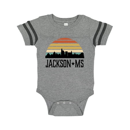 

Inktastic Jackson Mississippi Skyline Retro Gift Baby Boy or Baby Girl Bodysuit