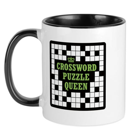 

CafePress - Crossword Queen Mug - Ceramic Coffee Tea Novelty Mug Cup 11 oz
