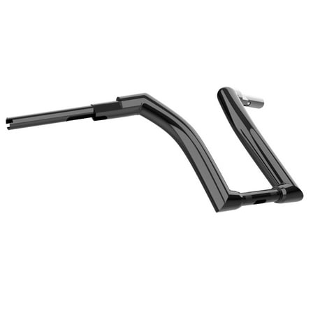 16" Black Ape Hanger Handlebar 1.25" Riser For Harley Road King Road Glide 14-23