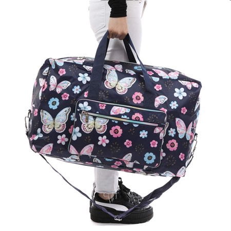 WJKB Gym Bag for Women and Men, Small Duffel Bag for Sports, Waterproof Dufflebag with Shoe and Wet Clothes Compartments, Lightweight Carryon Gymbag