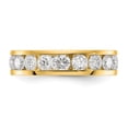 thumbnail image 4 of 14k Yellow Gold Channel Set Diamond Eternity Wedding Band Anniversary Ring Size 7.5 - 3 Ct., 4 of 5