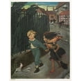 thumbnail image 3 of Jessie Willcox Smith 12x14 Black Modern Framed Museum Art Print Titled - ‘Now You Lead Me,’ He Said, Taking Her Hand, ‘And I’Ll Take Care of You’ (1919), 3 of 5