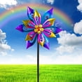 thumbnail image 2 of Alpine Corporation 54"H Metal Layered Floral Wind Spinner Garden Stake, 2 of 3