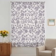 thumbnail image 3 of Purple Floral Leaf Sheer Curtains 72 Inches Long, Retro Farmhouse Plant Tree Branch Light Filering Curtains, Breathable Simi Curtain Privacy Drapes for Living Room Bedroom Window Treatment, 3 of 9