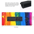 thumbnail image 2 of Hirioo Rainbow Colored for Mouse Pad ,Anti-Slip Base, Durable Stitched Edges, Perfect for Gaming, Office, and Home Use,16x35.5in, 2 of 9