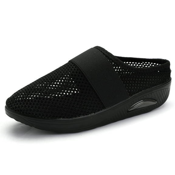 NHU Air Cushion Slip On Walking Slippers Slip Resistant with Arch-Support