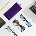 thumbnail image 7 of Double Eyeglasses Case, Fintie PU Leather Portable Sunglasses Pouch & Glasses Case w/ Carabiner Hook & 2 Cleaning Cloths, 7 of 7