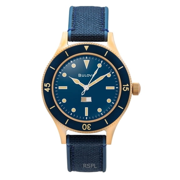 Bulova Mil Ships 150th Anniversary Special Edition Blue Dial Automatic Diver's 98A325 200M Men's Watch