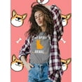 thumbnail image 2 of My Spirit Animal Corgi T-Shirt Women -Image by Shutterstock, Female 3X-Large, 2 of 4