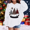thumbnail image 5 of Tanghaowl Kids Sweatshirts Print Girls Hooded Sweatshirt Festive Kids Pullover Cozy Top Soft Casual Winter Wear Outfit Childrens Holiday White 2-3 Years, 5 of 5