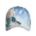 thumbnail image 2 of Daiia Christmas Snowman In The Snow Baseball Cap Men Women Classic Adjustable For Running Workout And Outdoor Activitie All Season Dad Hat Gift, 2 of 9
