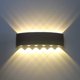 thumbnail image 1 of Lámpara de pared LED resistente al agua para exteriores con carcasa negra 12W12 luz cálida para la cabeza Adepaton GX-052-1, 1 of 9