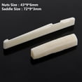 thumbnail image 4 of Mosiee 9 Pcs 6 String Acoustic Guitar Bone Bridge Pins And Saddle Nut Accessorys Set Real Bone Bridge Pin For Acoustic Guitar White, 4 of 7
