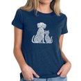 thumbnail image 1 of Women's Premium Blend Word Art T-shirt - Dogs and Cats, 1 of 2