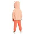 thumbnail image 4 of URMAGIC Toddler Hooded Long Sleeve Solid Color Zipper Top Pants 2 Pieces Hoodie Set Autumn Sports Suit, 4 of 12