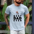 thumbnail image 4 of Best Dad Ever T-Shirt – Father and Child Walking Graphic Tee with Footprints, Heartfelt Father's Day Gift for Dad, Grandpa, or Stepdad, 4 of 7
