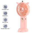 thumbnail image 3 of Gustave Portable Handheld Fan Rechargeable Mini Personal Fan 3 Speeds 1200mAh Pocket Fan Battery Operated with Base & Phone Holder for Travel, Home, Office, Outdoor "Pink - Unicorn", 3 of 10