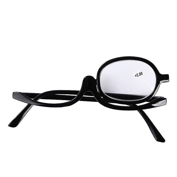Clear Make Up Glasses Flip Down Magnifying Makeup Reading Glasses Folding Eyeglass Cosmetic Presbyopicr