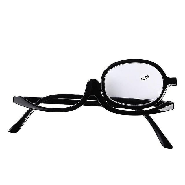 Clear Make Up Glasses Flip Down Magnifying Makeup Reading Glasses Folding Eyeglass Cosmetic Presbyopicr