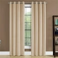 thumbnail image 3 of Curtain Panel 54"W X 84"L Grommet Bedroom Kitchen Micro Suede Beige, 3 of 9