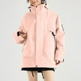 thumbnail image 4 of ZQUUVOU Women's 3 in 1 Winter Jacket Parka Snow Ski Jacket Set Thermal Fleece Lined Jacket with Zippered Pockets Windproof Waterproof Coat Pink, 4 of 7