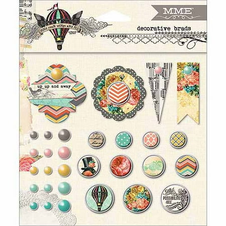 Find Your Wings & Fly Decorative Brads-Up & Away