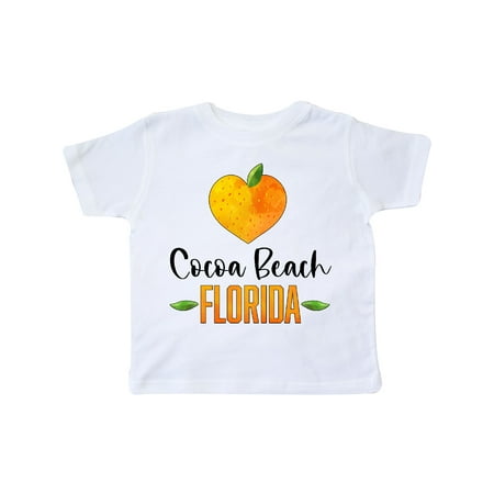 

Inktastic Cocoa Beach Florida Orange in Heart Gift Toddler Boy or Toddler Girl T-Shirt
