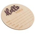 thumbnail image 4 of Baby Birth Announcement Sign Newborn Name Sign for Baby Photography Prop 2pcs Wooden Sign, 4 of 4