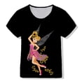 thumbnail image 1 of Disney Jasmine princesa camiseta ropa niña dibujos animados 2-16 años 3d moda camiseta verano Disney serie calle Casual Top120 Gao Jinjia LED, 1 of 1
