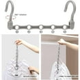 thumbnail image 4 of Closet Organizers and Storage,12 Pack Stronger Space Saving Hangers Clothes Hanger with 5 Holes Closet Storage for Heavy Clothes,Magic Home Organization College Dorm Room Essentials for Girls Guys, 4 of 4