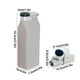 thumbnail image 3 of Botella de agua plegable de silicona de 20 oz – Grado alimentario, impermeable, portátil, sin BPA, botella deportiva para viajar, diseño compacto enrollable, gris rosa azul, petasca ligera para, 3 of 6