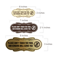 thumbnail image 5 of Signs ByLITA Designer Please Don't Touch The Food, Our Vendors Will Serve You Sign (Blue) - Small, 5 of 6