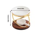 thumbnail image 3 of Versatilitys Wax Melt Warmer Tealight Candle Holder Essential Oil Diffuser Perfect For Office, Patio, And Garden Space silver, 3 of 4