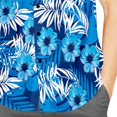thumbnail image 3 of Camisas Hombres Camisas de manga corta con estampado floral azul Ropa diaria Camisas deportivas al aire libre, 3 of 5