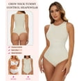 thumbnail image 3 of MANIFIQUE Shapewear Bodysuits for Women Tummy Control - Sleeveless Crew Neck Thong Boduysuit Body Shaper, 3 of 7