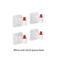 thumbnail image 3 of Ganchos de Pared Naiovety 4 Piezas Blanco Rojo, 3 of 6