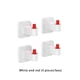 thumbnail image 3 of Ganchos de pared adhesivo fuerte Advancent 4 piezas bolsa sin costuras para Almacenamiento y organización del hogar Blanco rojo HA079961-04, 3 of 6