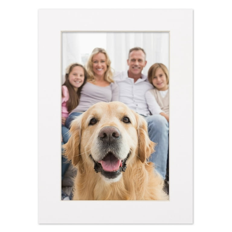 12x18 Mat for 18x24 Frame Precut Mat Board Acid Free White 12x18