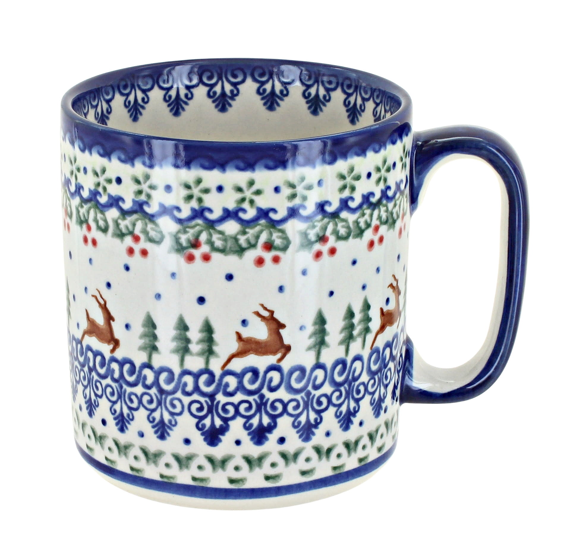 Field Trip Ceramic Latte Mug- Blue - Caribou Coffee