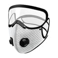 thumbnail image 2 of Outdoor Face Guard, Running Face Covering, Workout Mask, Cycling Face, Pollen Protection White Protective Face Cover with Removable Anti-Fog Visor, Eye Protection Feature,, 2 of 7