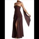 thumbnail image 3 of Vestido Tubo con Hombros Descubiertos y Diseño Lateral para Mujer, Ideal para Salir. Vestido Informal y Elegante. Marrón Oscuro L, 3 of 8