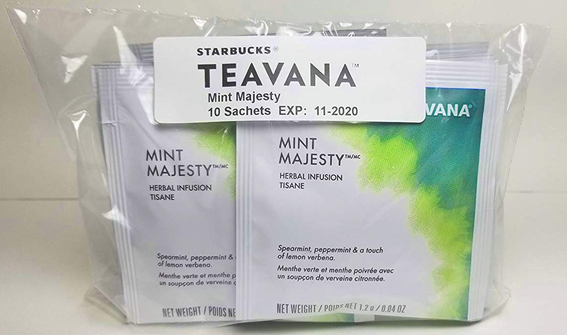 Teavana Mint Majesty - 10 Full Leaf Tea Sachets - Walmart.com - Walmart.com