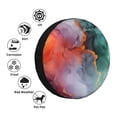 thumbnail image 4 of Naloa Colorful Abstract Waves PVC Leather Spare Tire Wheel Cover Spare Tire Cover, for Car Truck SUV Camper Trailer Universal Fit(14-17in)-15 inch, 4 of 6